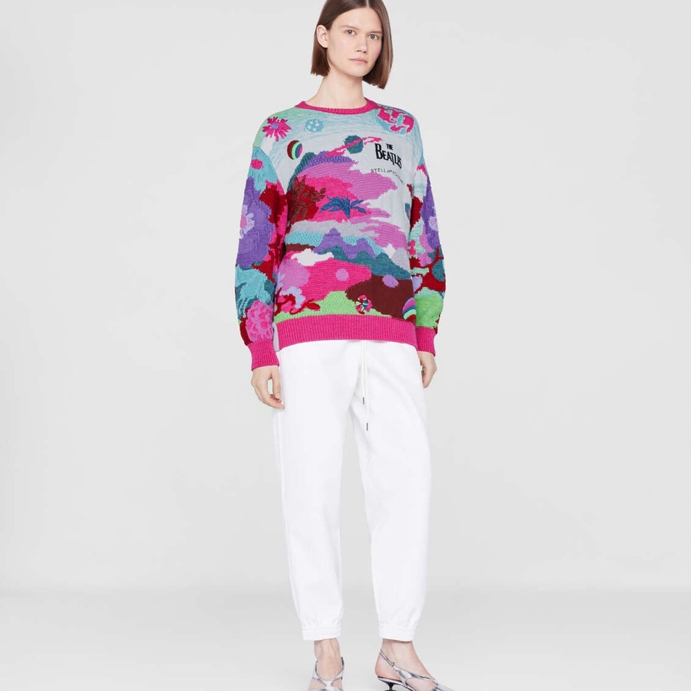 Stella McCartney The Beatles Get Back Intarsia Knit Sweater NWT